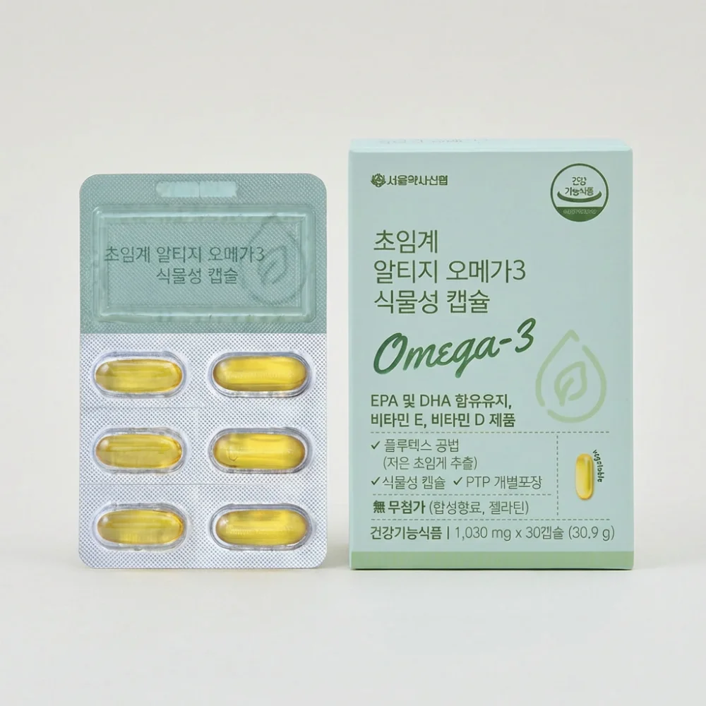 서울약사신협 초임계 알티지 오메가3 식물성캡슐, 1030mg, 30캡슐, 3개