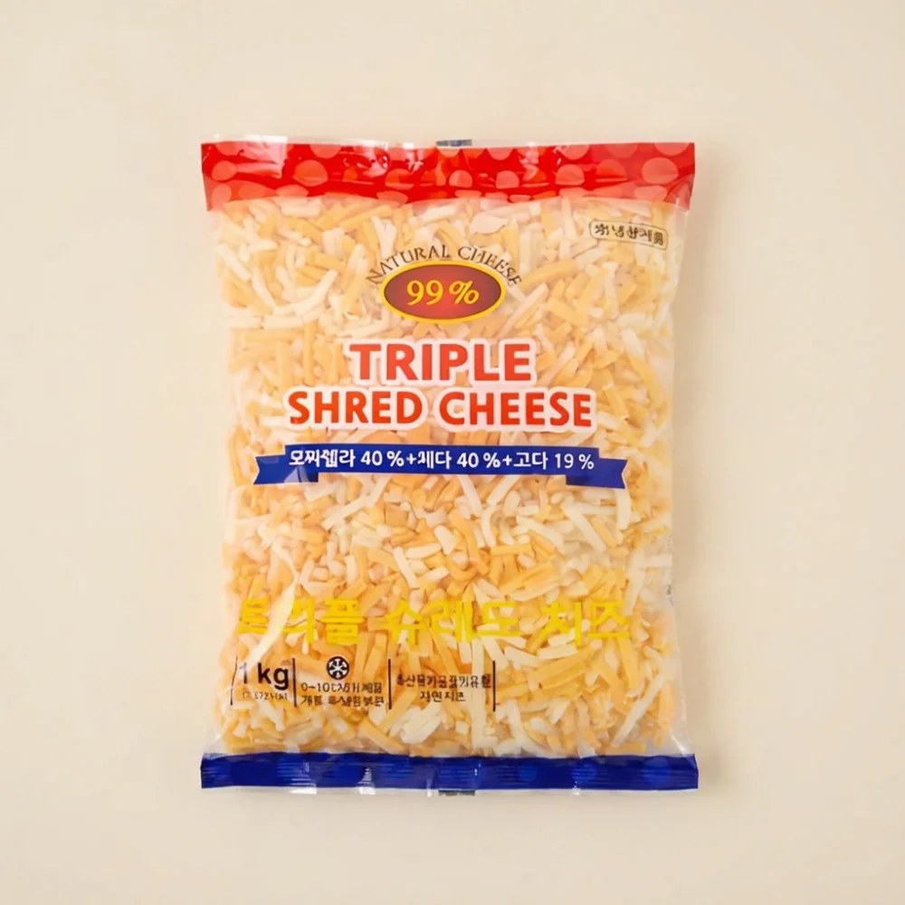 이스트밸리 트리플 슈레드 치즈, 1kg, 1개