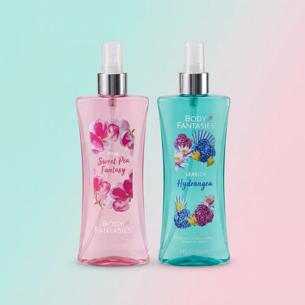 바디판타지 바디미스트, 씨사이드 하이드렌지아 94ml 1개 + 아일랜드 패션플라워 94ml 1개 + 러브 스트럭 94ml 1개 + 피치 애프리콧 판타지 94ml 1개, 4개