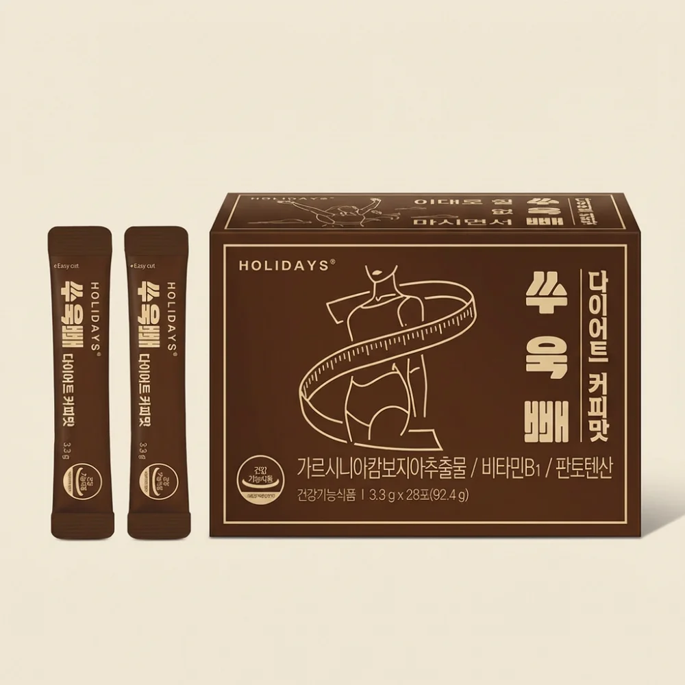 홀리데이즈 쑤욱빼 다이어트 커피맛, 3.3g, 28포, 3박스