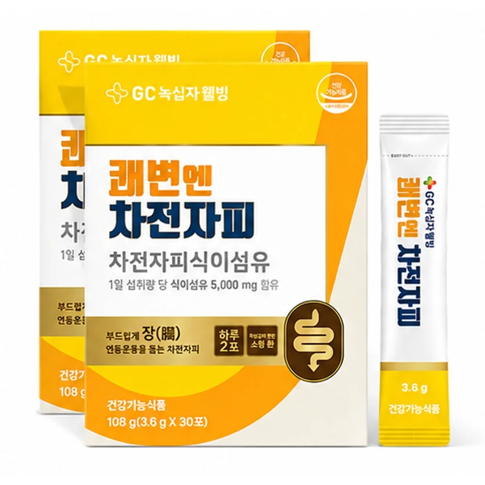 쾌변엔 차전자피 식이섬유, 30포, 2개