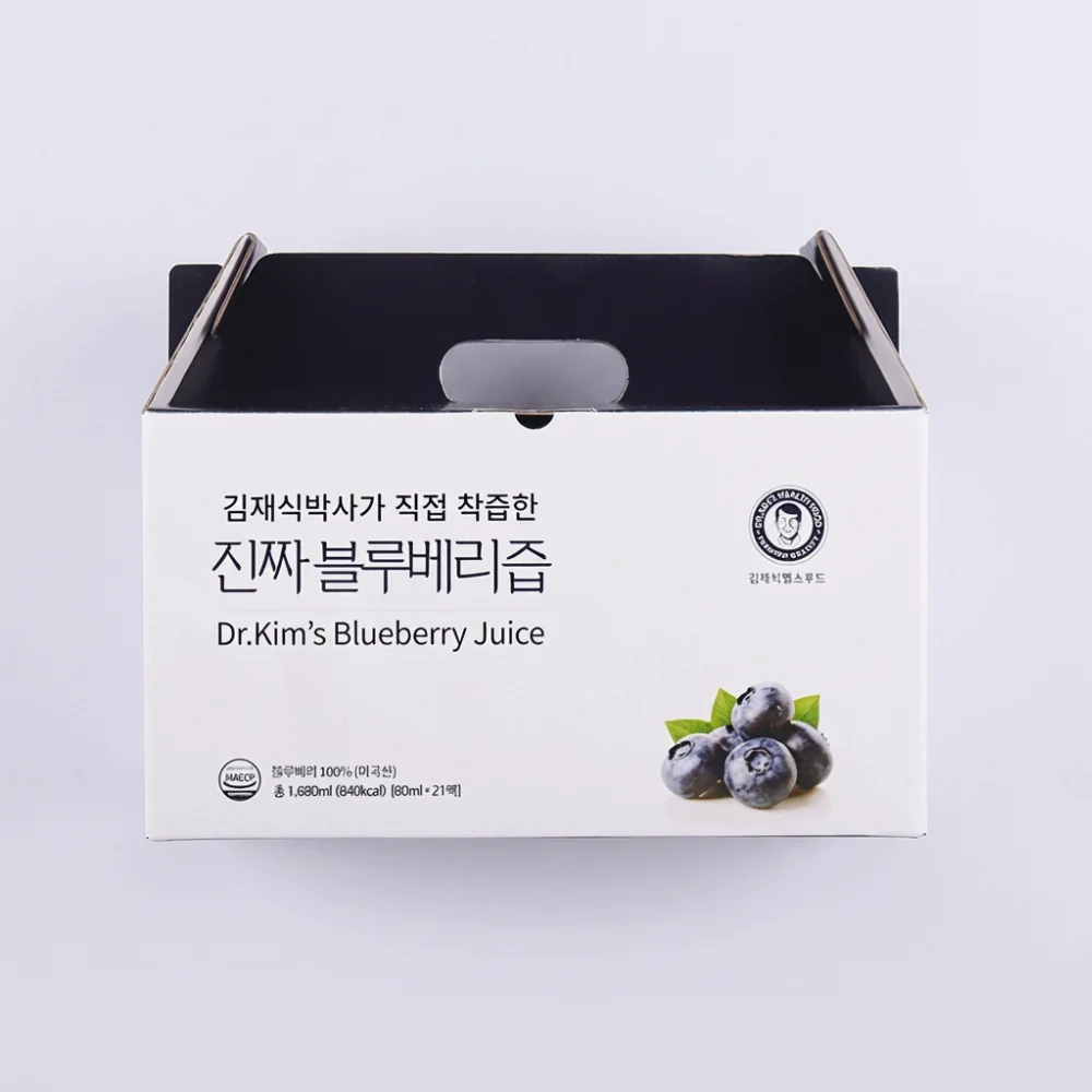 김재식헬스푸드 진짜 블루베리즙, 80ml, 21팩, 1박스