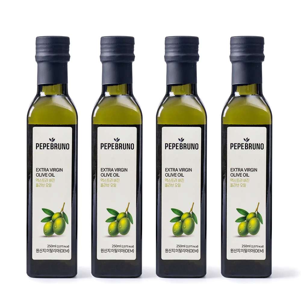 페페브루노 엑스트라버진 올리브오일, 250ml, 4개