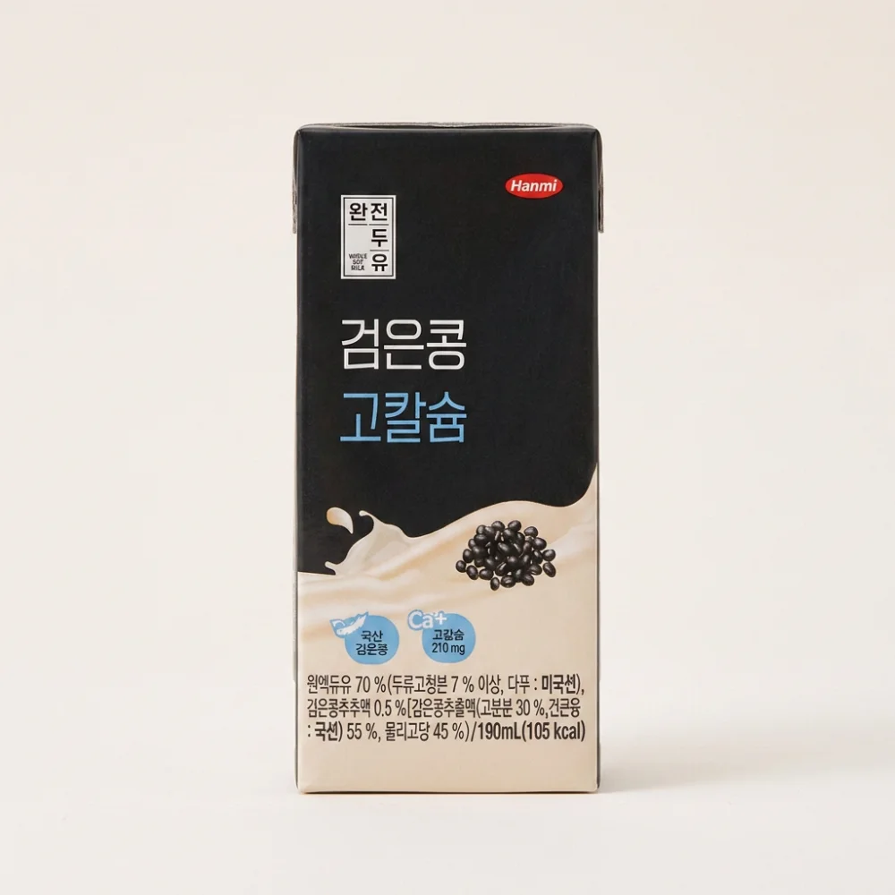 한미 완전두유 검은콩 고칼슘, 190ml, 24개