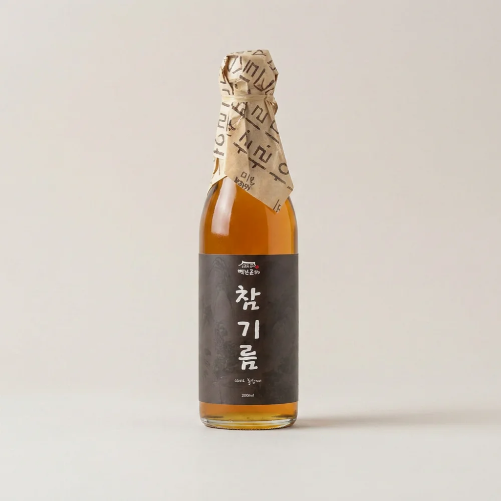 백년본가 참기름, 350ml, 4개
