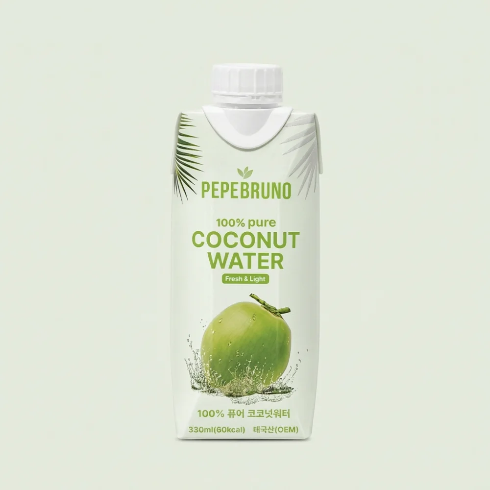 페페브루노 코코넛 워터 퓨어, 330ml, 12개