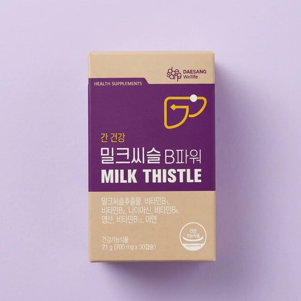 밀크씨슬 B파워, 30캡슐, 6박스