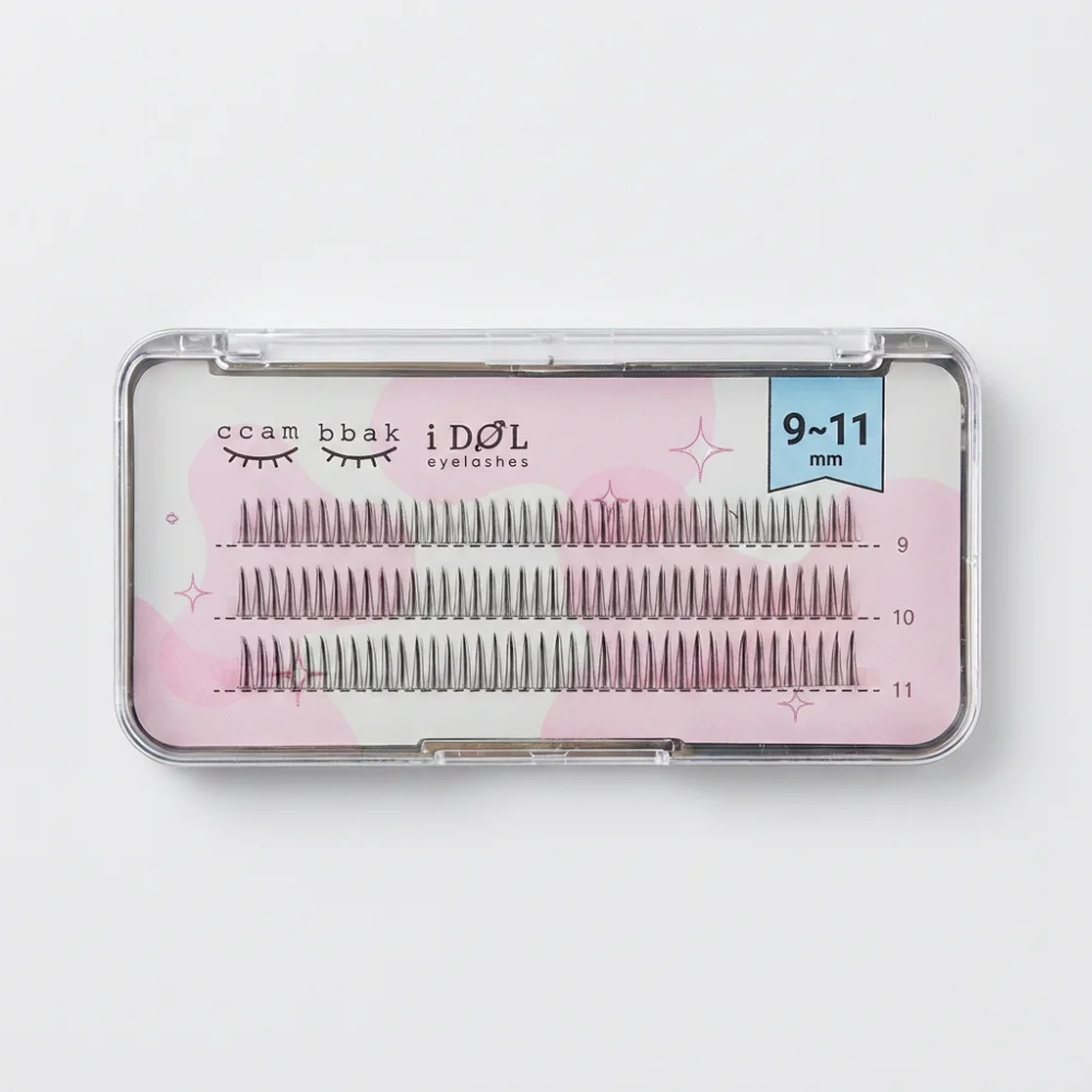 깜빡 속눈썹 아이돌 라인, A형, 믹스 9 + 10 + 11mm, 120pcs, 1개