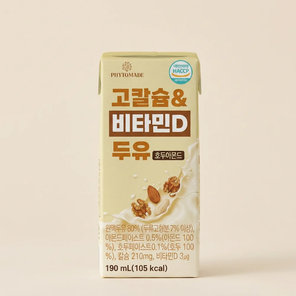 파이토메이드 고칼슘&비타민D 두유 호두아몬드, 190ml, 24개, 1세트