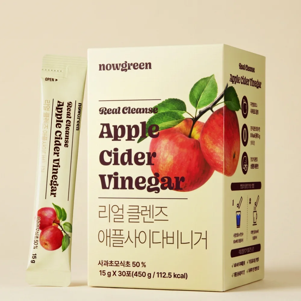 나우그린 리얼 클렌즈 애사비 애플사이다비니거, 30포, 2박스