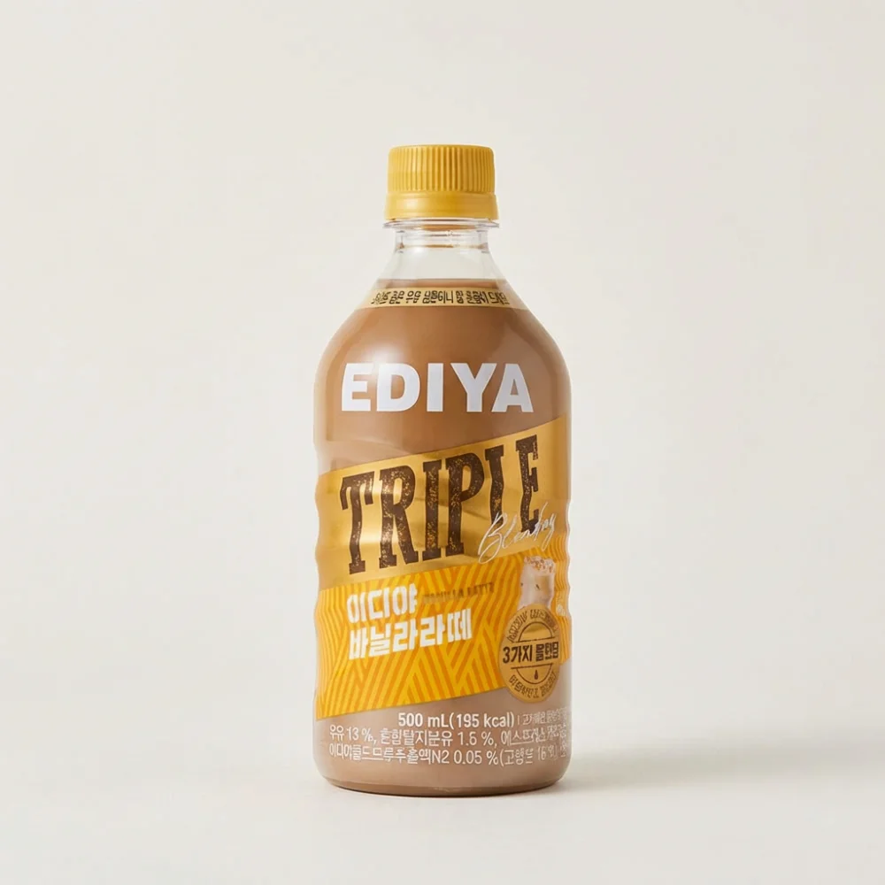 이디야커피 바닐라 라떼, 500ml, 24개