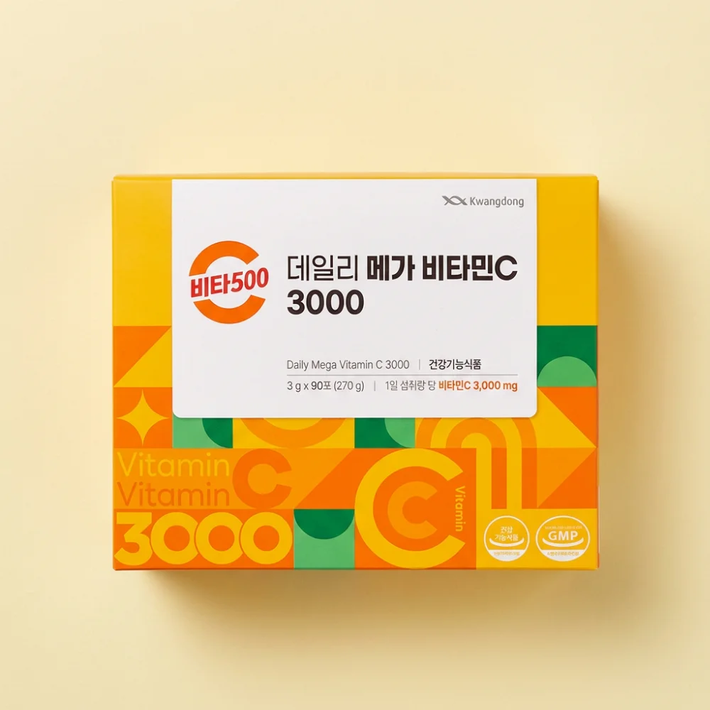 광동 비타500 메가비타민C 3000, 2박스, 90포