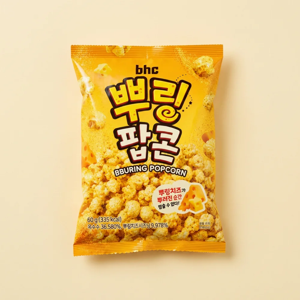 Bhc 뿌링팝콘, 60g, 12개