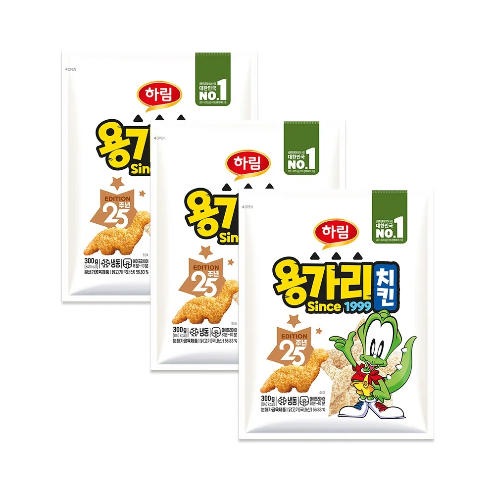 하림 용가리치킨, 300g, 3봉