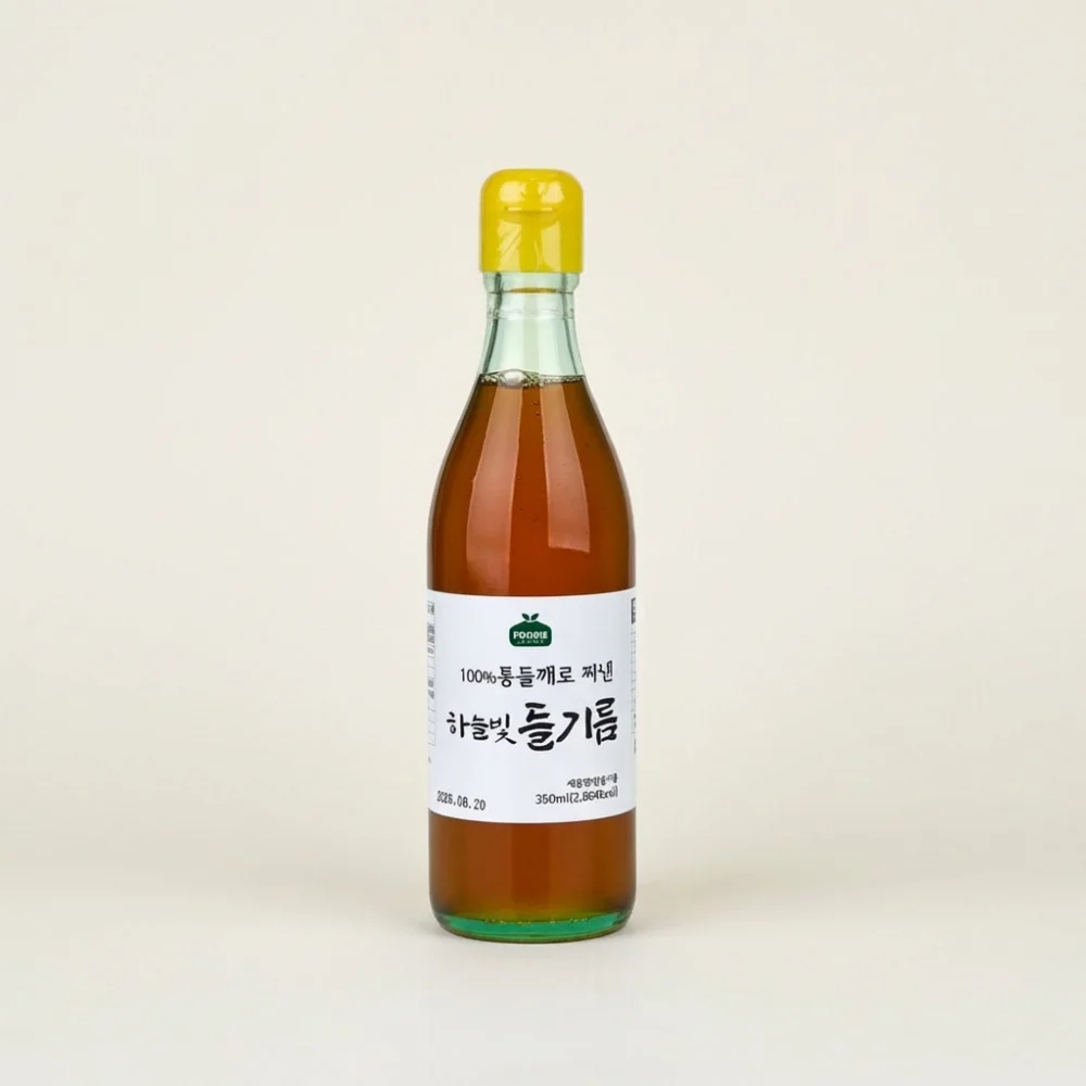 푸디헤븐 하늘빛 들기름, 350ml, 1병