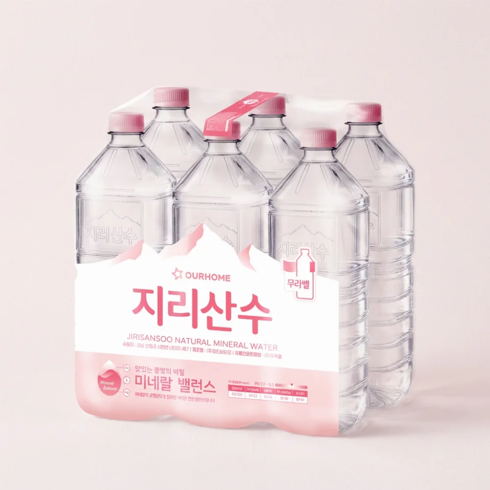지리산수 생수, 라벨랜덤, 2L, 18개