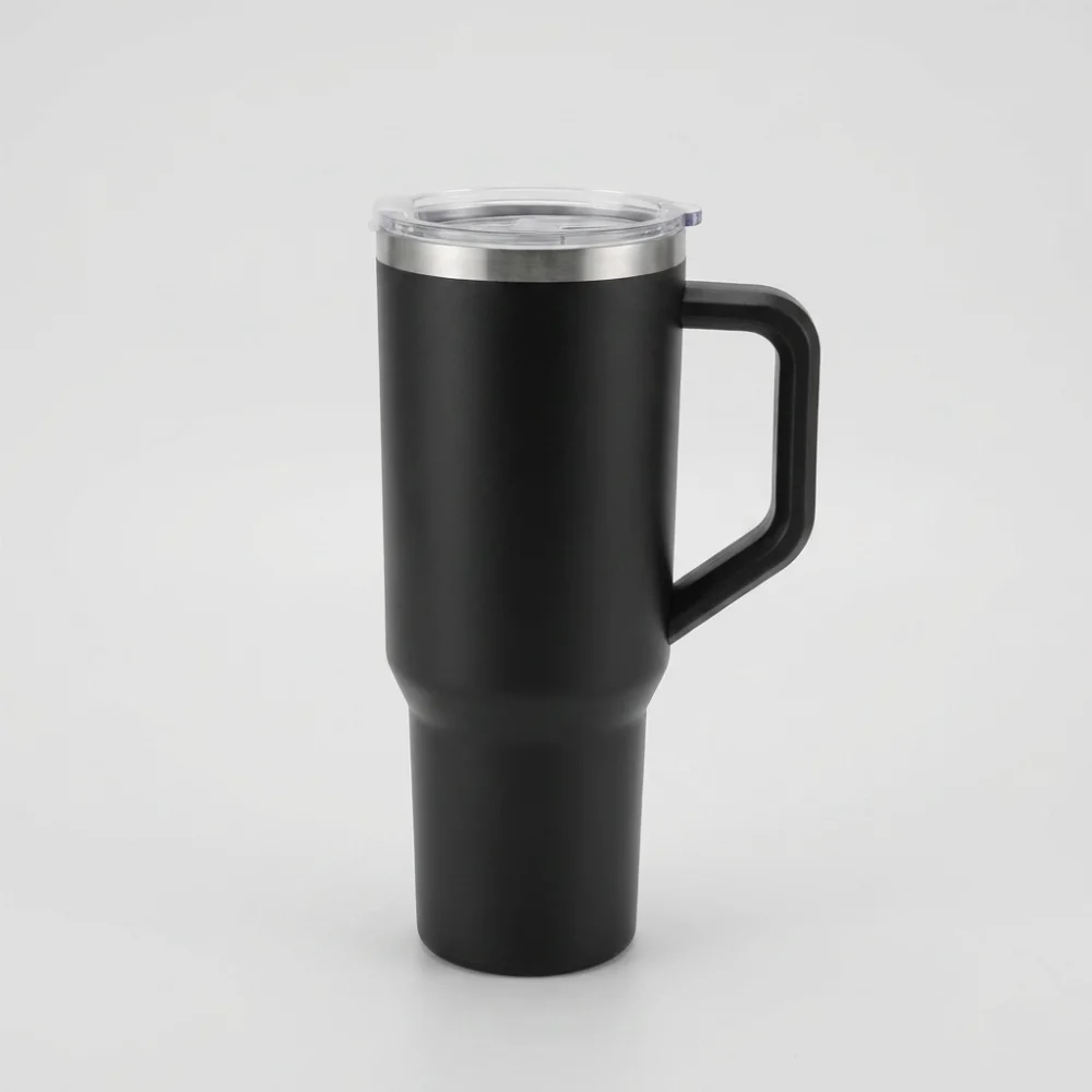라이프지 대용량 스텐 텀블러, 1.18L, 블랙, 1개
