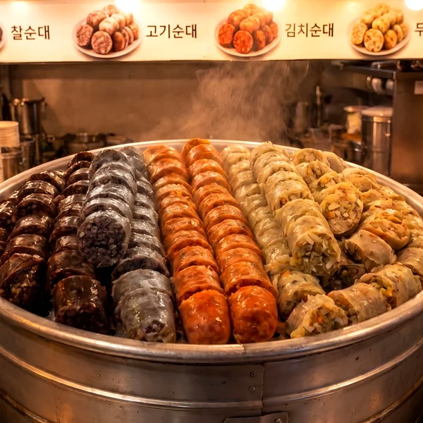 가마솥 순대트럭 4종 모듬순대, 400g, 2팩