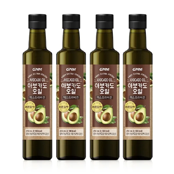 GNM 아보카도오일 엑스트라버진, 250ml, 4개