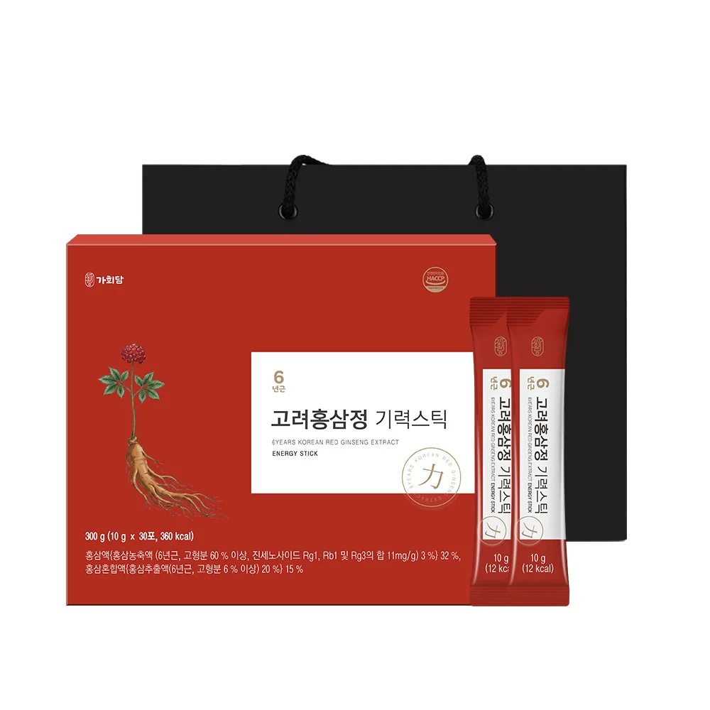 가희담 6년근 고려홍삼정 기력스틱, 30포, 2개