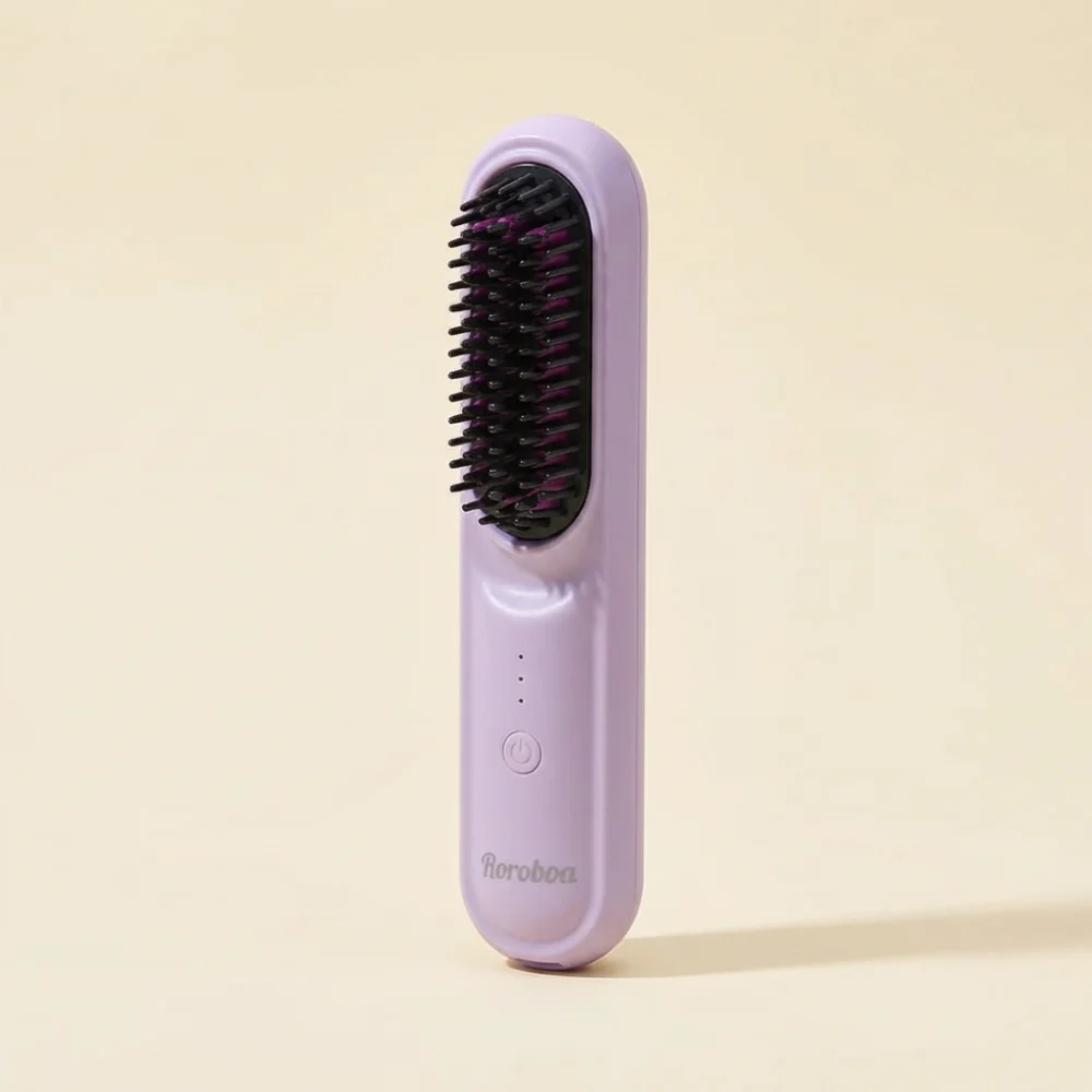 로로보아 스타일톡 무선 헤어브러쉬, 블라썸핑크, 1개