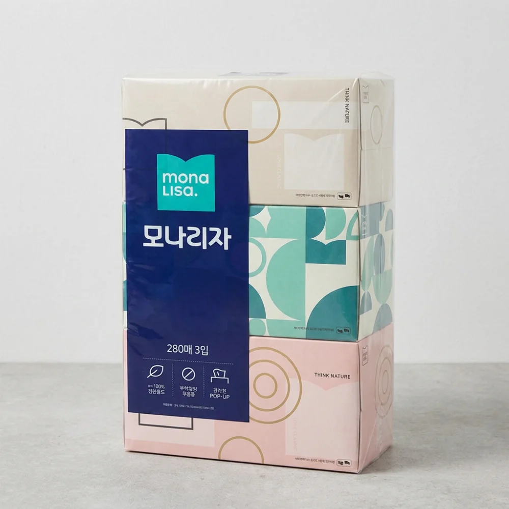 모나리자 각티슈, 280매, 3개입, 4팩