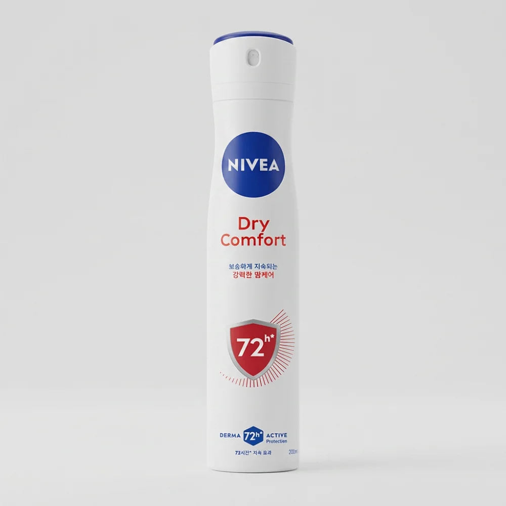 니베아 데오드란트 스프레이 드라이콤포트, 200ml, 1개 + 증정 롤온, 25ml, 1개