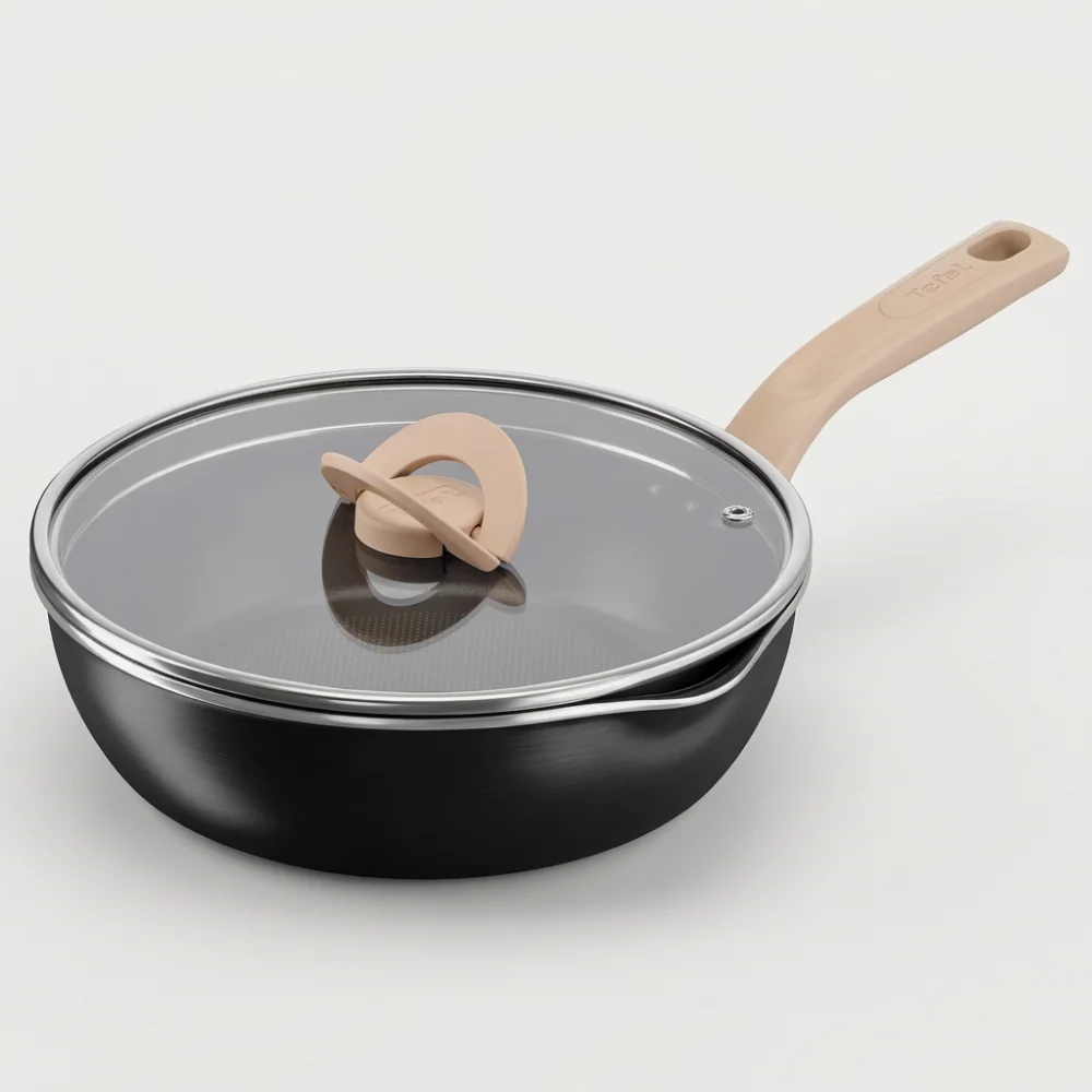 테팔 인덕션 원픽 냄비팬 플러스, 트러플블랙, 24cm, 1개
