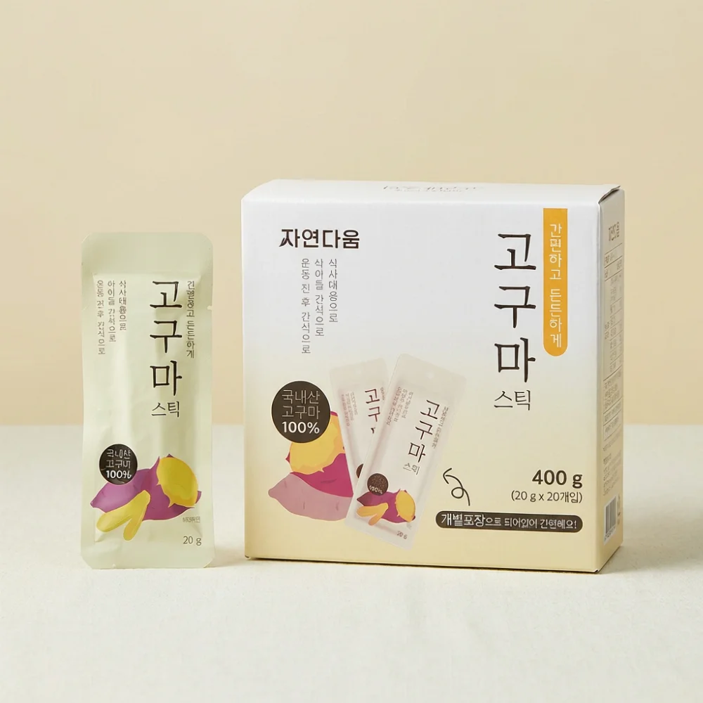 자연다움 고구마 스틱, 20g, 20개