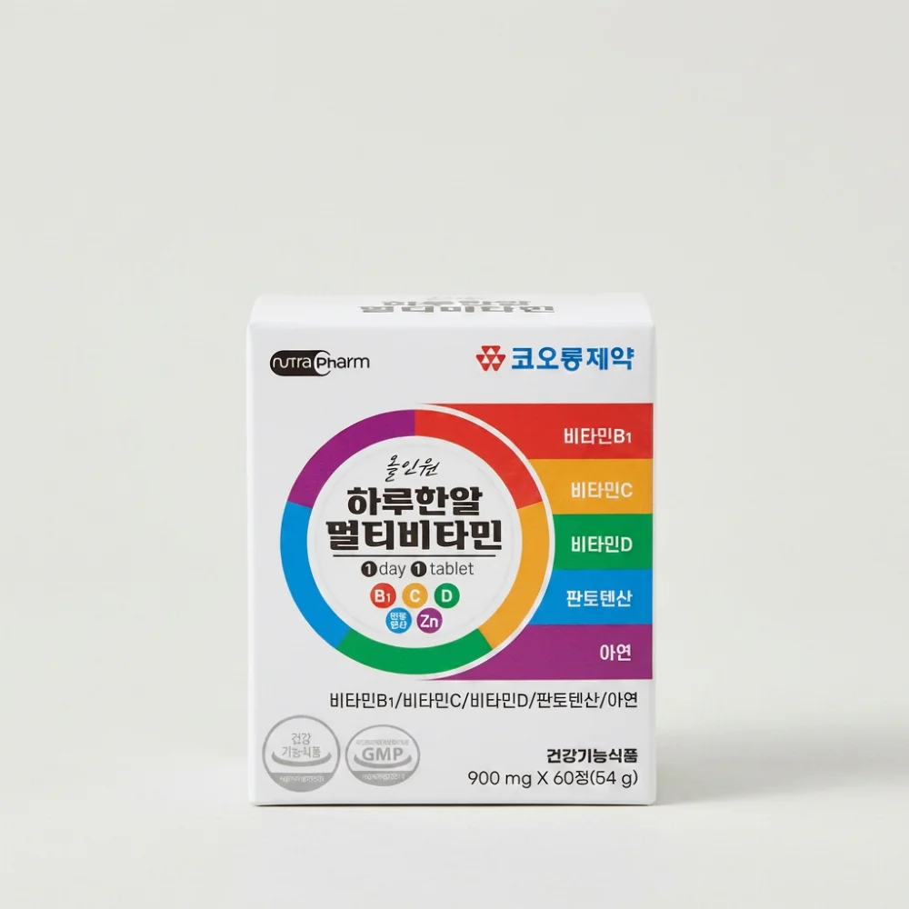 코오롱제약 올인원 하루한알 멀티비타민, 900mg, 60정, 3박스
