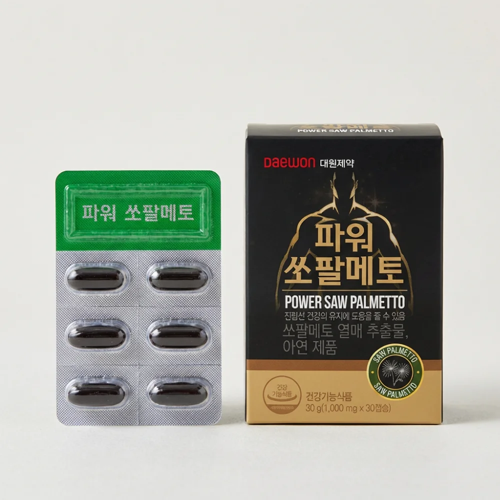 대원제약 파워 쏘팔메토, 1,000mg, 30캡슐, 2박스