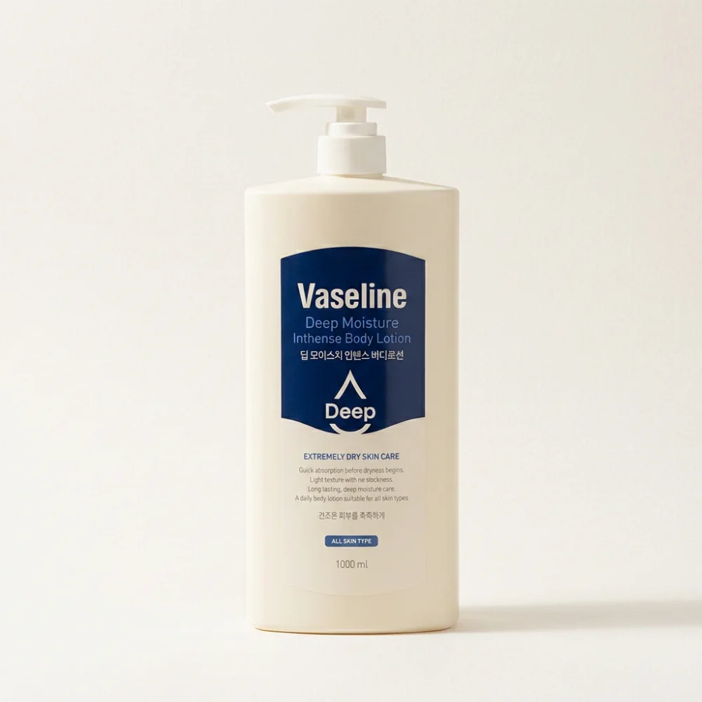 바세린 딥 모이스처 인텐시브 바디로션, 1000ml, 1+1 구성, 총 2개