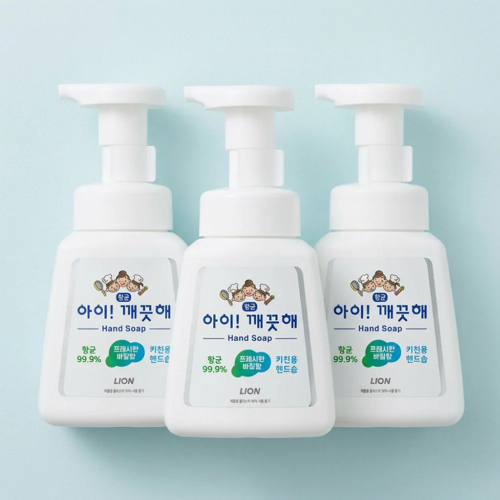 아이깨끗해 핸드워시 키친, 본품, 250ml, 1개 + 리필, 200ml, 3개