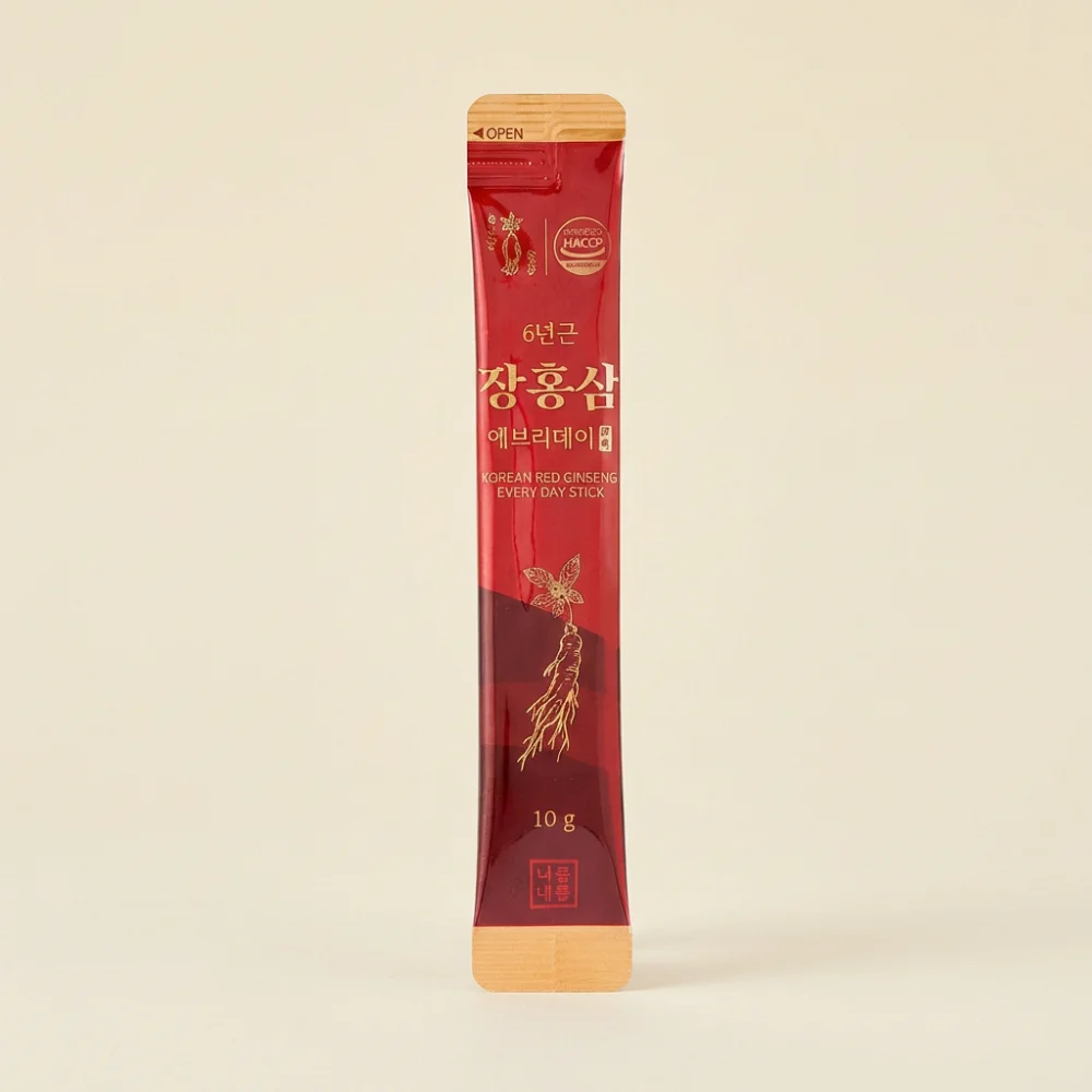 6년근 장홍삼 에브리데이 스틱, 실속형, 10g, 110포, 1팩