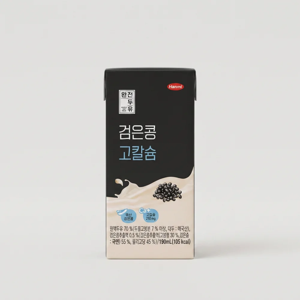 한미 완전두유, 검은콩 고칼슘, 190ml, 48개