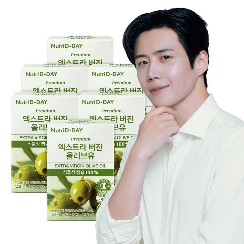 뉴트리디데이 엑스트라 버진 올리브유, 1025mg, 30캡슐, 6개