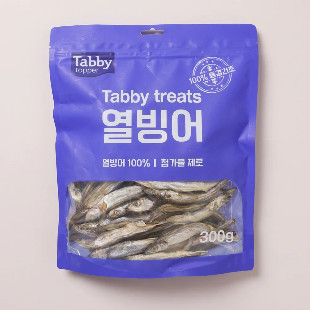 테비 토퍼 동결건조 간식, 열빙어, 300g, 1개