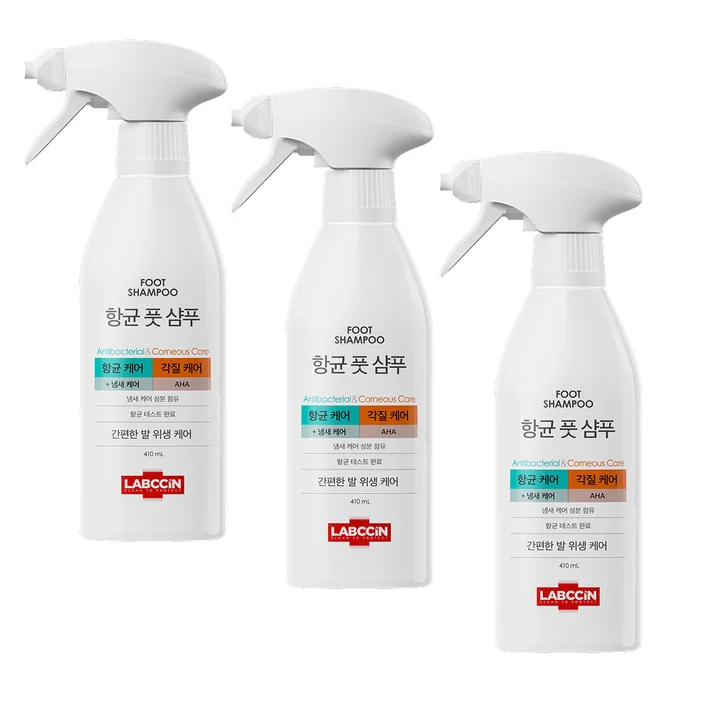 [03777] 랩신 항균 풋샴푸 오리지널, 410ml, 3개