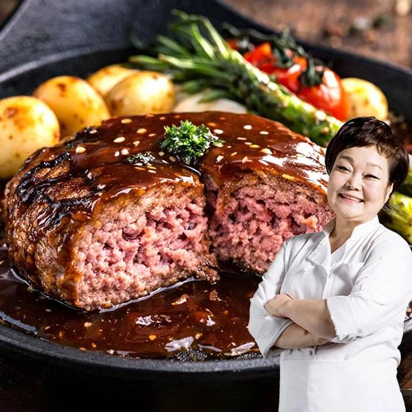[04056] 키친스토리 이혜정의 두툼 한돈한우 함박스테이크, 180g, 3팩