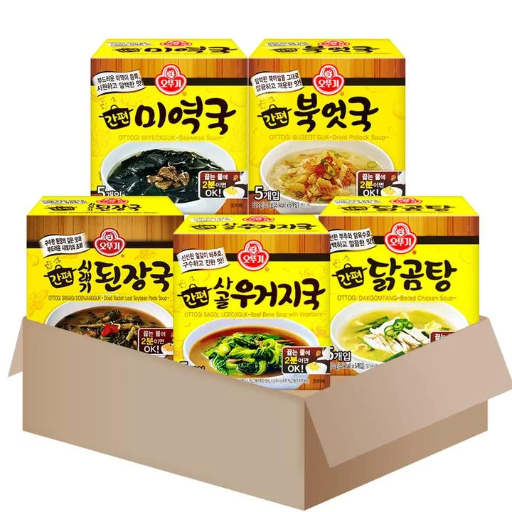 [04061] 오뚜기 간편 블럭국 세트, 47.5g, 1세트