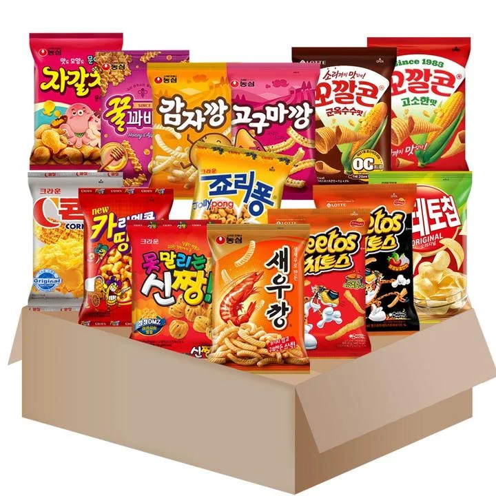 [04112] 인기 스낵 14종 세트, 과자세트, 1박스