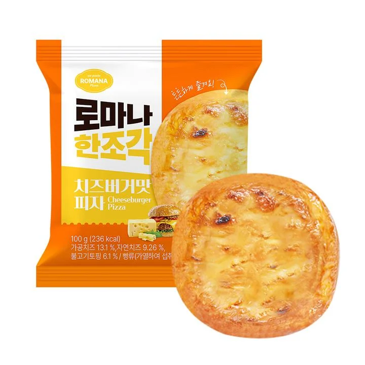 [04130] 로마나 한조각 피자 치즈버거맛, 85g, 10개