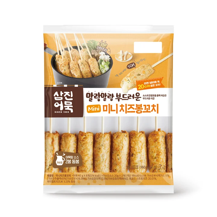 [04181] 삼진어묵 미니치즈봉꼬치, 320g, 5개