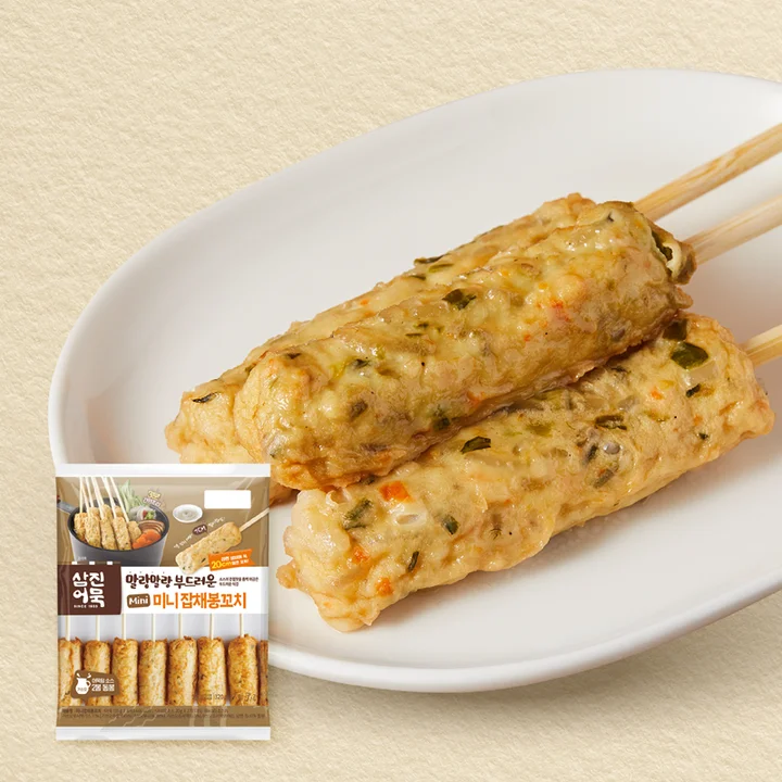 [04186] 삼진어묵 미니잡채봉꼬치, 280g, 5개