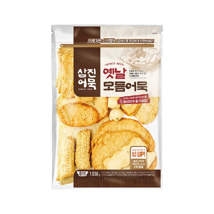 [04202] 삼진어묵 옛날모듬어묵, 1038g, 5개