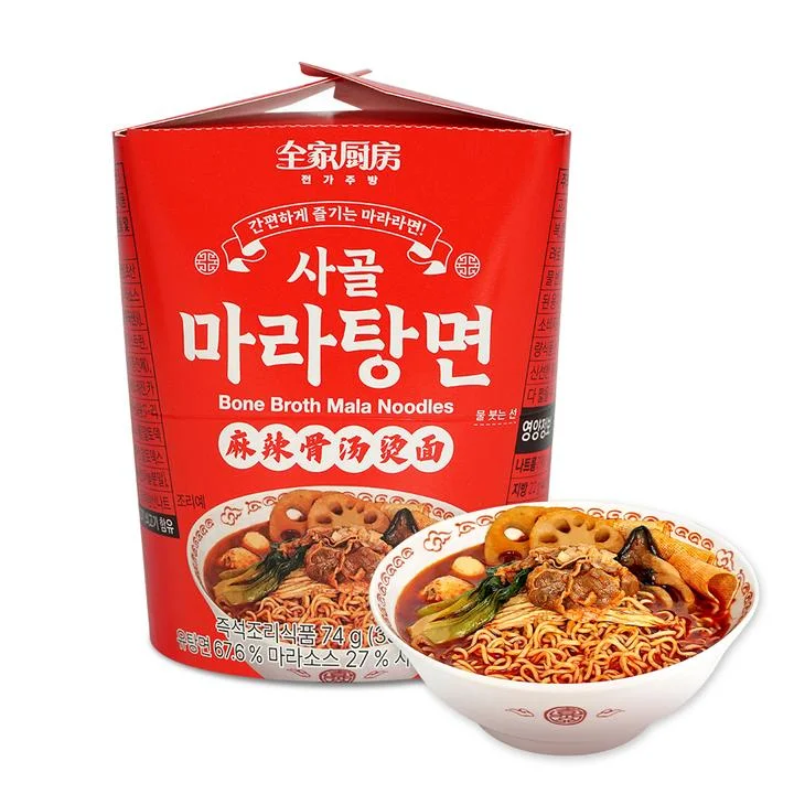 [04233] 전가주방 사골 마라탕면, 74g, 2개