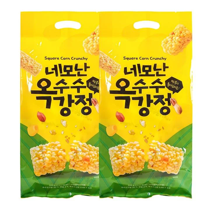 [05385] 네모난 옥수수 강정, 320g, 2개