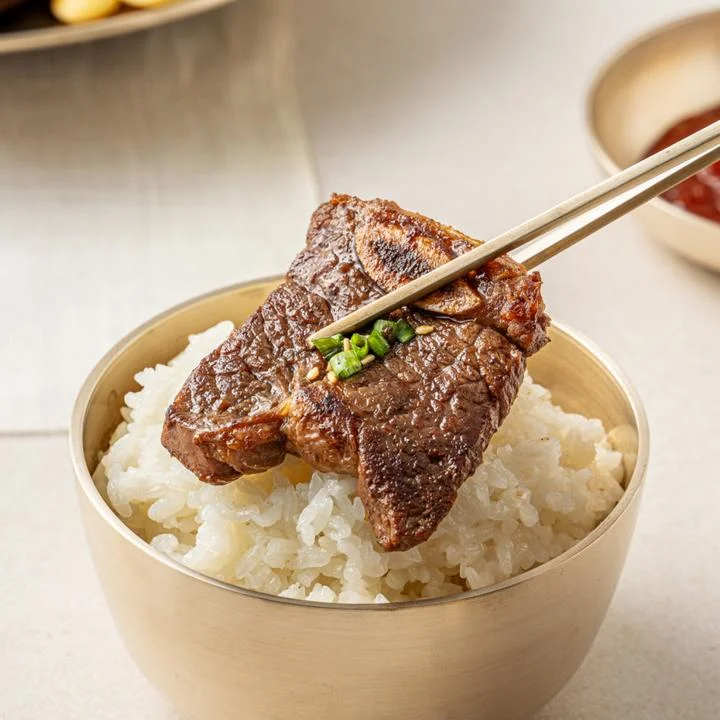 [05412] 고기중독 양념 LA갈비, 1kg, 1팩