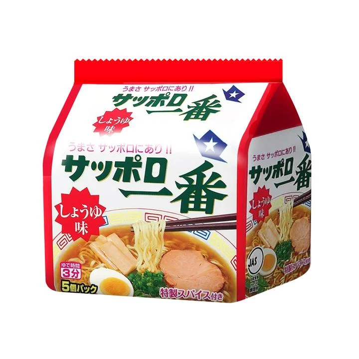 [05540] 산요 사뽀로 간장 라면, 500g, 5개입