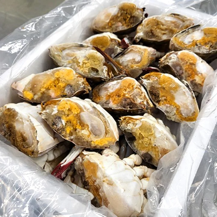 [05570] 연평도 급냉 절단 암꽃게, 하프절단, 알베기, 1kg, 1개
